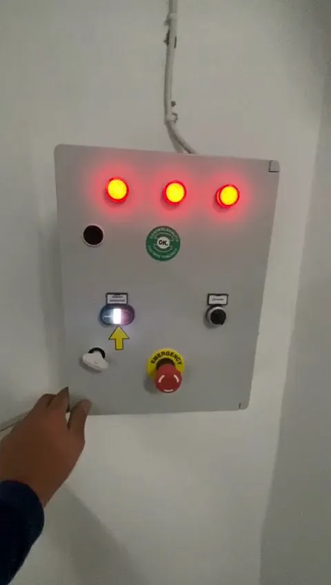 Ünitenin kumanda panelinden devreye alınması ve gösterge lambaları.